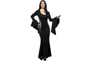 Rubie's Women's Wednesday TV Show Morticia Addams Costume Dress