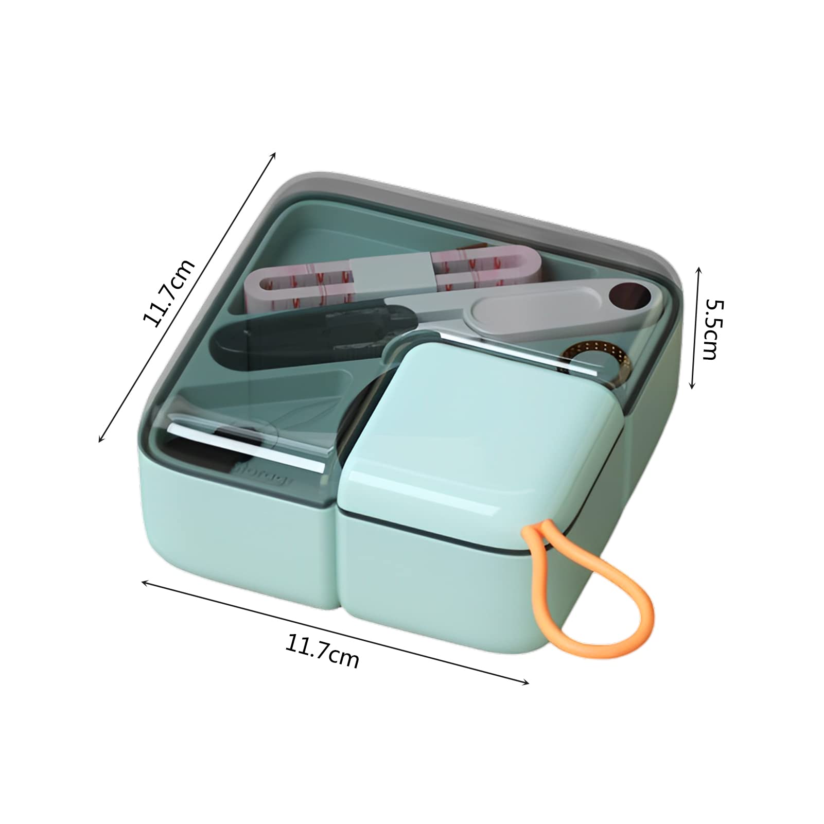 Kit da cucito, accessori portatili per aghi e fili, forniture per custodia da viaggio, kit di base per cucire a mano con bottoni per un facile trasporto e conservazione, kit da cucito di emergenza per