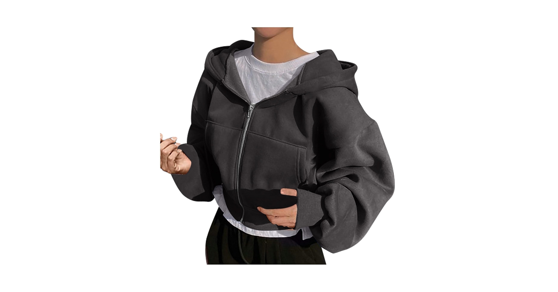 【最終値下げ】S zipup hoodie cropped　パーカー 最終値下げ】S zipup hoodie cropped パーカー - メルカリ