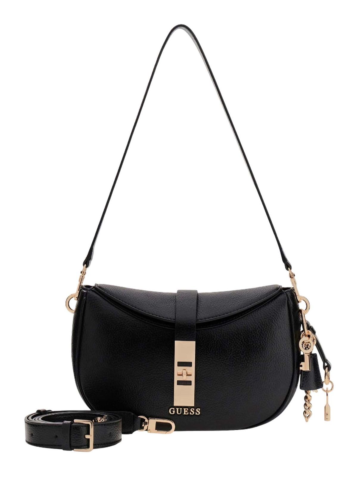 GUESS bolso de hombro bolso bandolera Brooke Shoulder Bag Black negro