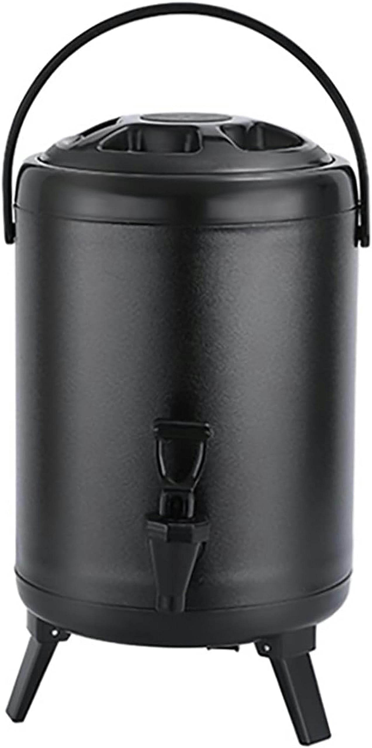 Distributore di Bevande a barile Isolato in Acciaio Inossidabile, distributore di Bevande con Rubinetto per Acqua Calda, tè, caffè, Latte Freddo, Succo (Nero, 20L) To Pursue Happiness