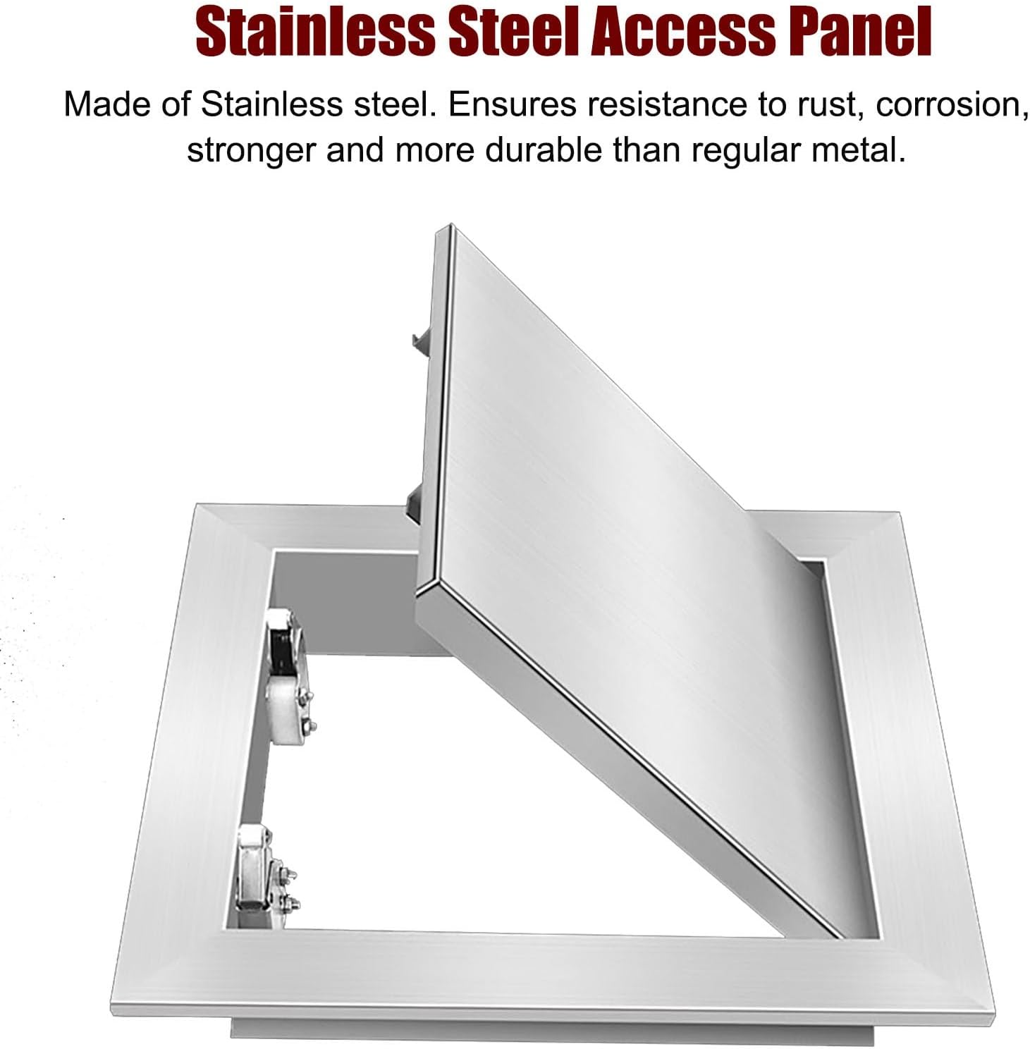 Ceiling Access Panel for Drywall - Stainless Steel Pop Out Attic Door, Outdoor Inspect Hatch, BBQ Access Door, Sizes: 10-24 in, 20x24in(500x600mm)