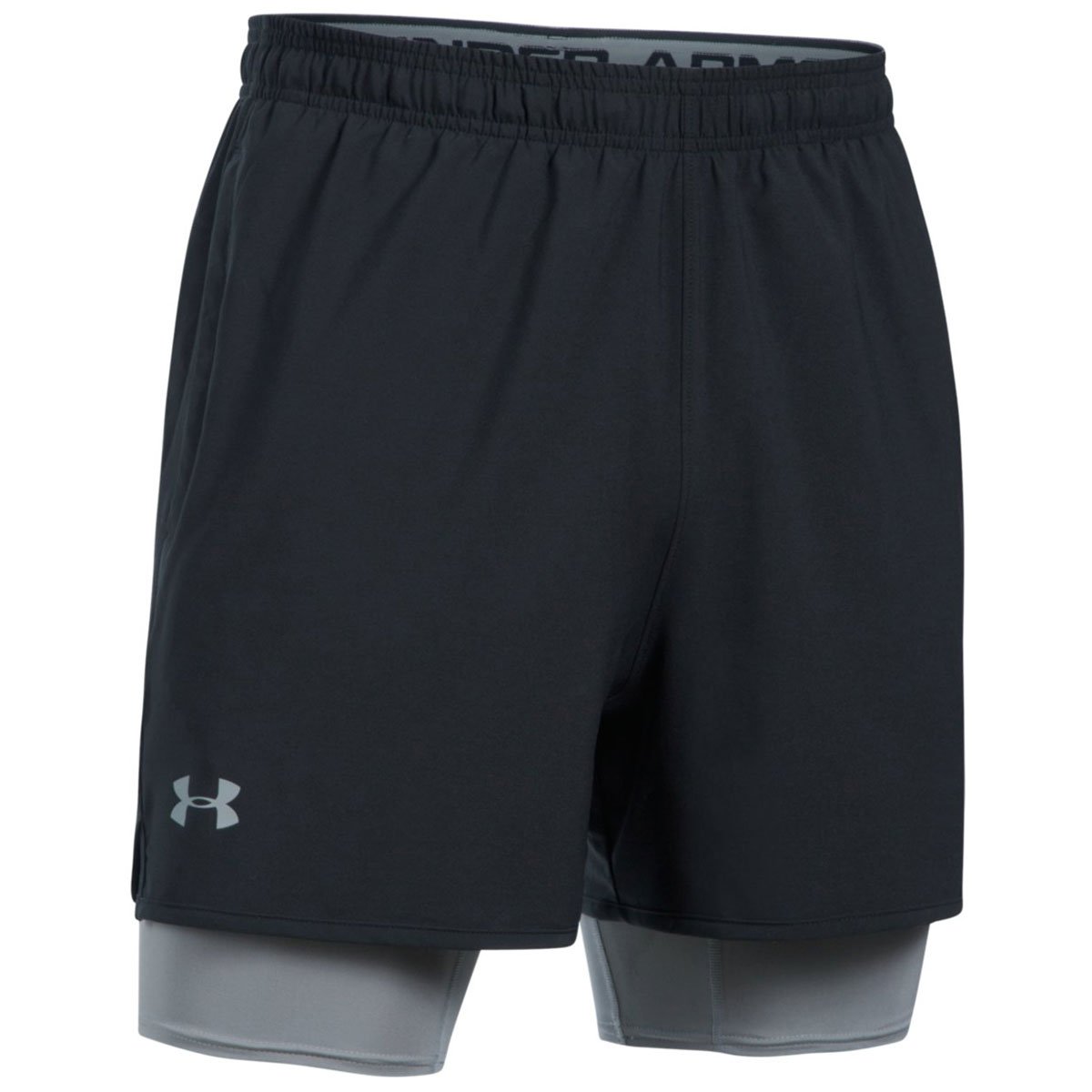 Under Armour Short 2 en 1 Qualifier Homme
