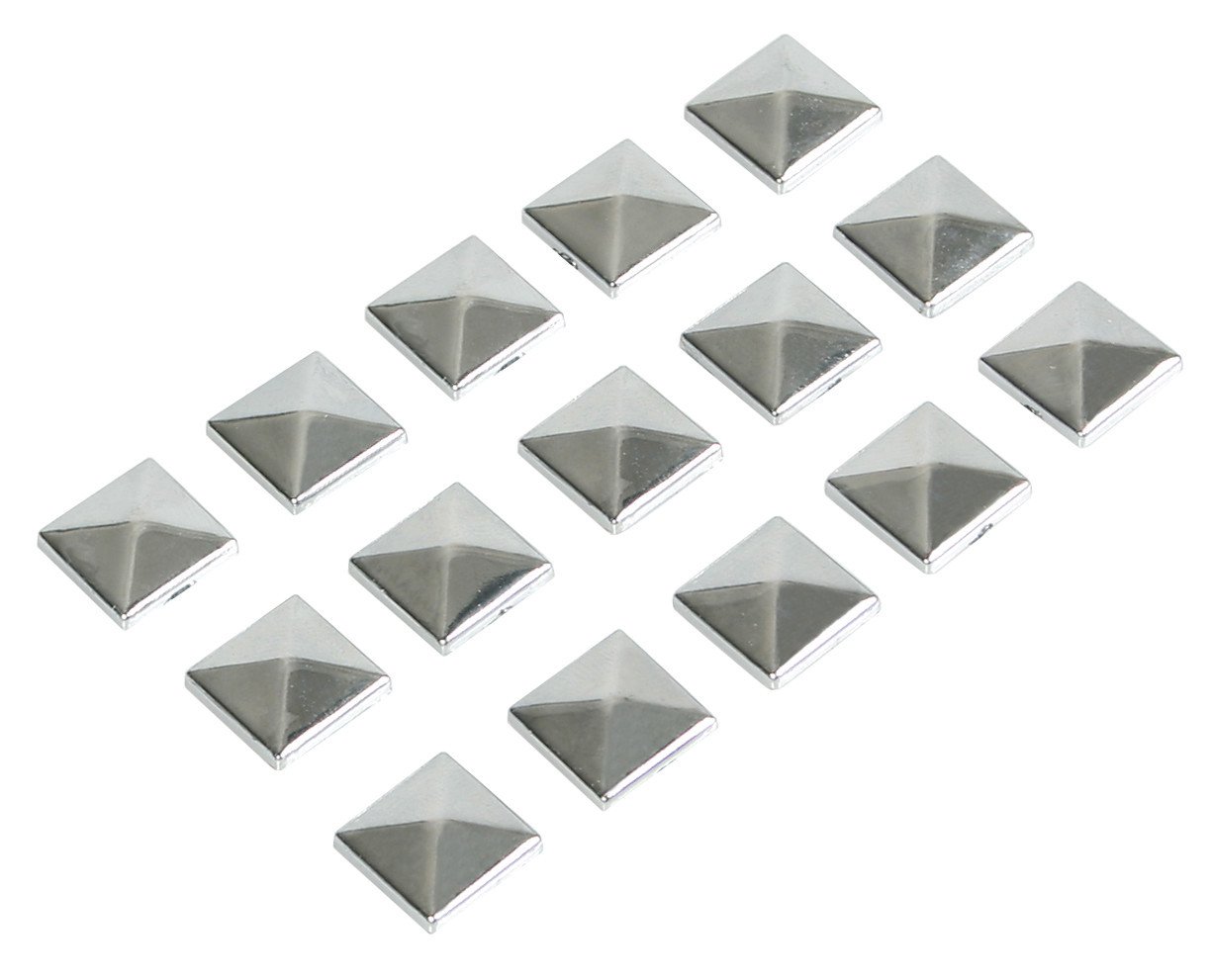 Borchie Decorative Cromate Adesive 10x10 mm 15 Pezzi Lampa