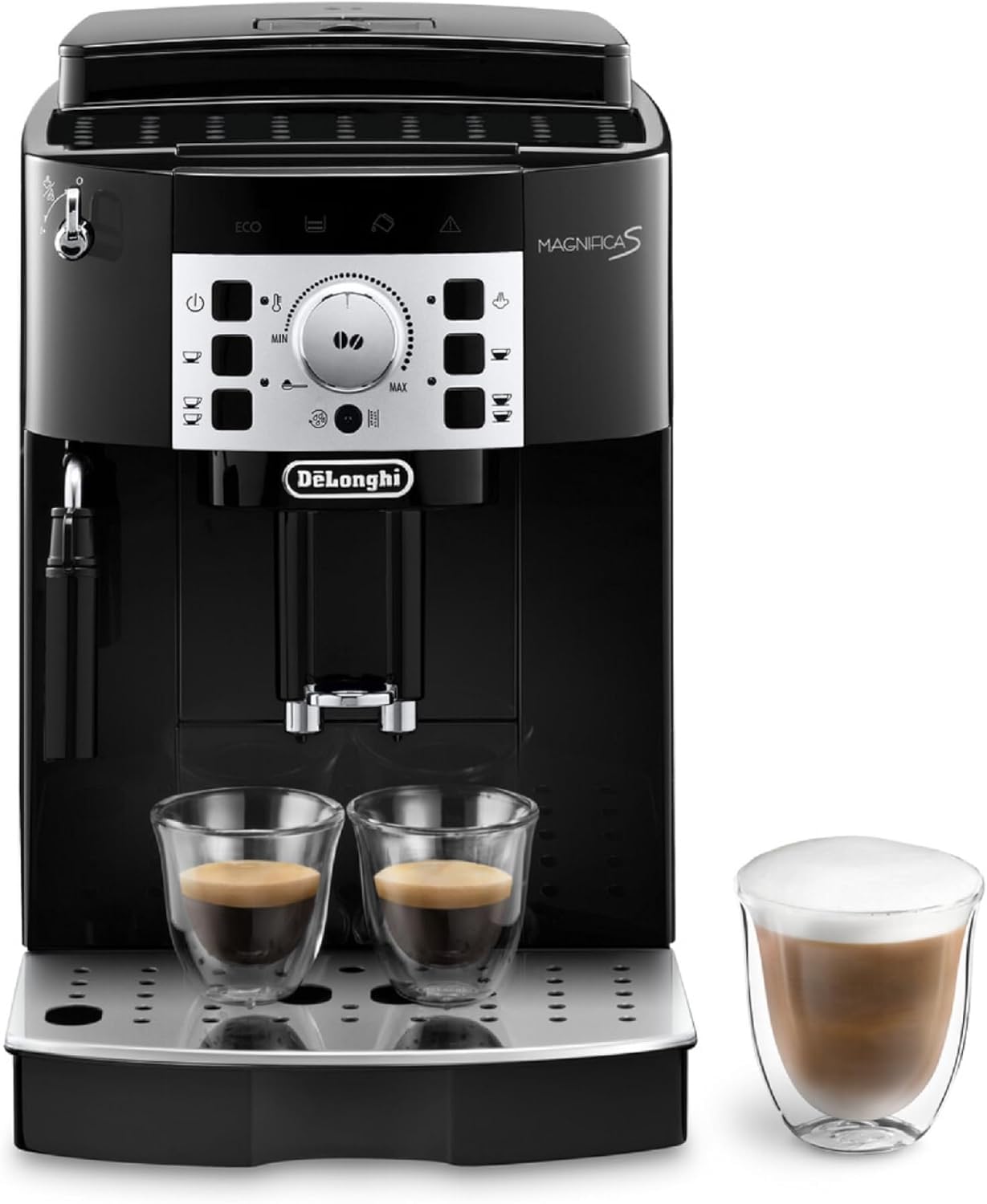 De'Longhi Magnifica S ECAM 22.110.B Schwarz mit Chromfinish and Wasserfilter