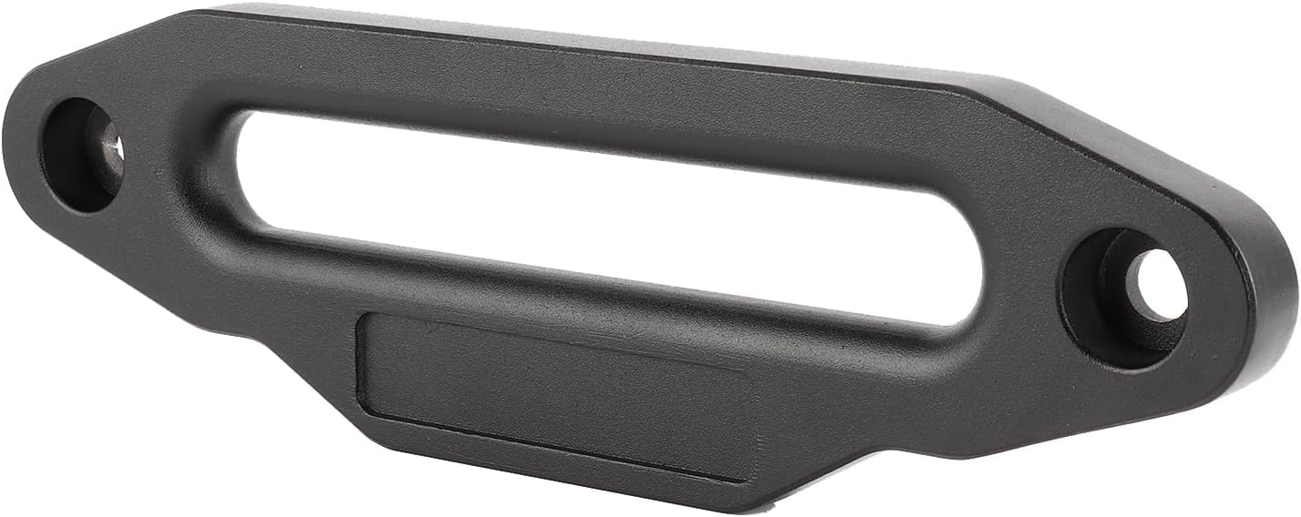 Aluminum Hawse Fairlead, Winch Rope Guide for 8000lbs to 15000lbs Winches, Heavy Duty Towing Accessory with Black Oxidized Finish, Compatible with Most Winches, Durable Off - Road