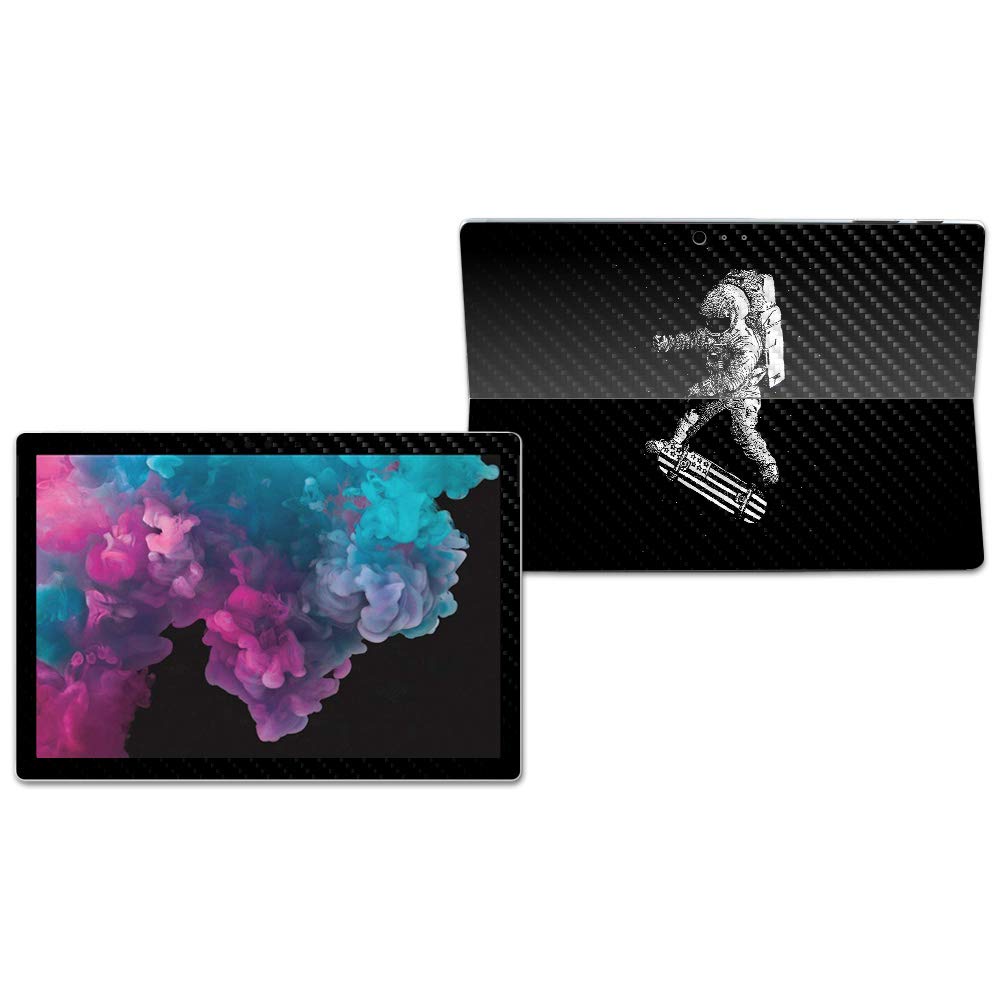 MightySkins Carbon Fiber Skin for Microsoft Surface Pro 6 - Space Kickflip | Protective, Durable Textured Carbon Fiber Finish | Easy to Apply, Remove, and Change Styles | Made in The USA