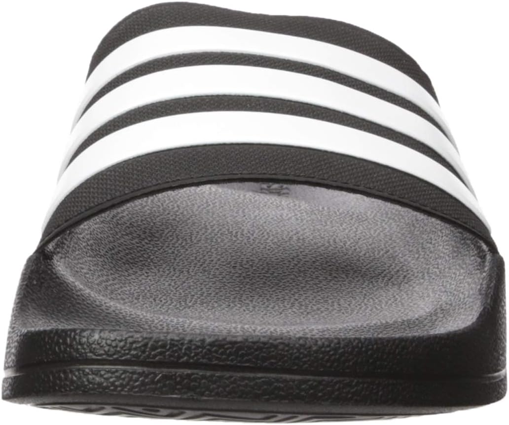adidas Men's Adilette Shower Slides Sandal, OS 6 Black/White/Black