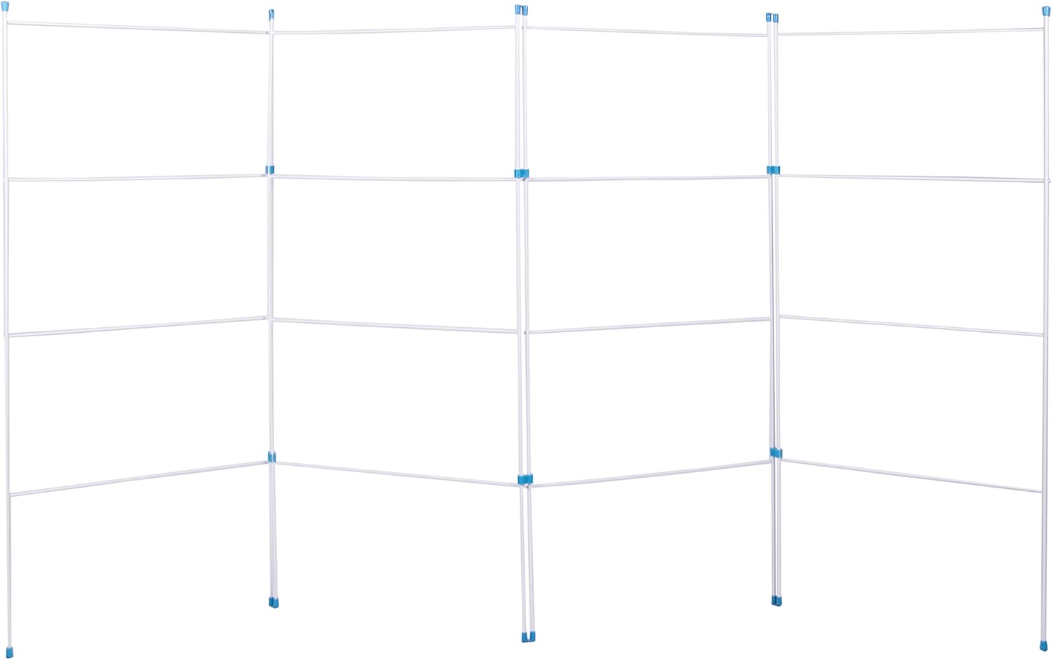 Indoor and Outdoor Folding Clothes Airer, Plastic, White