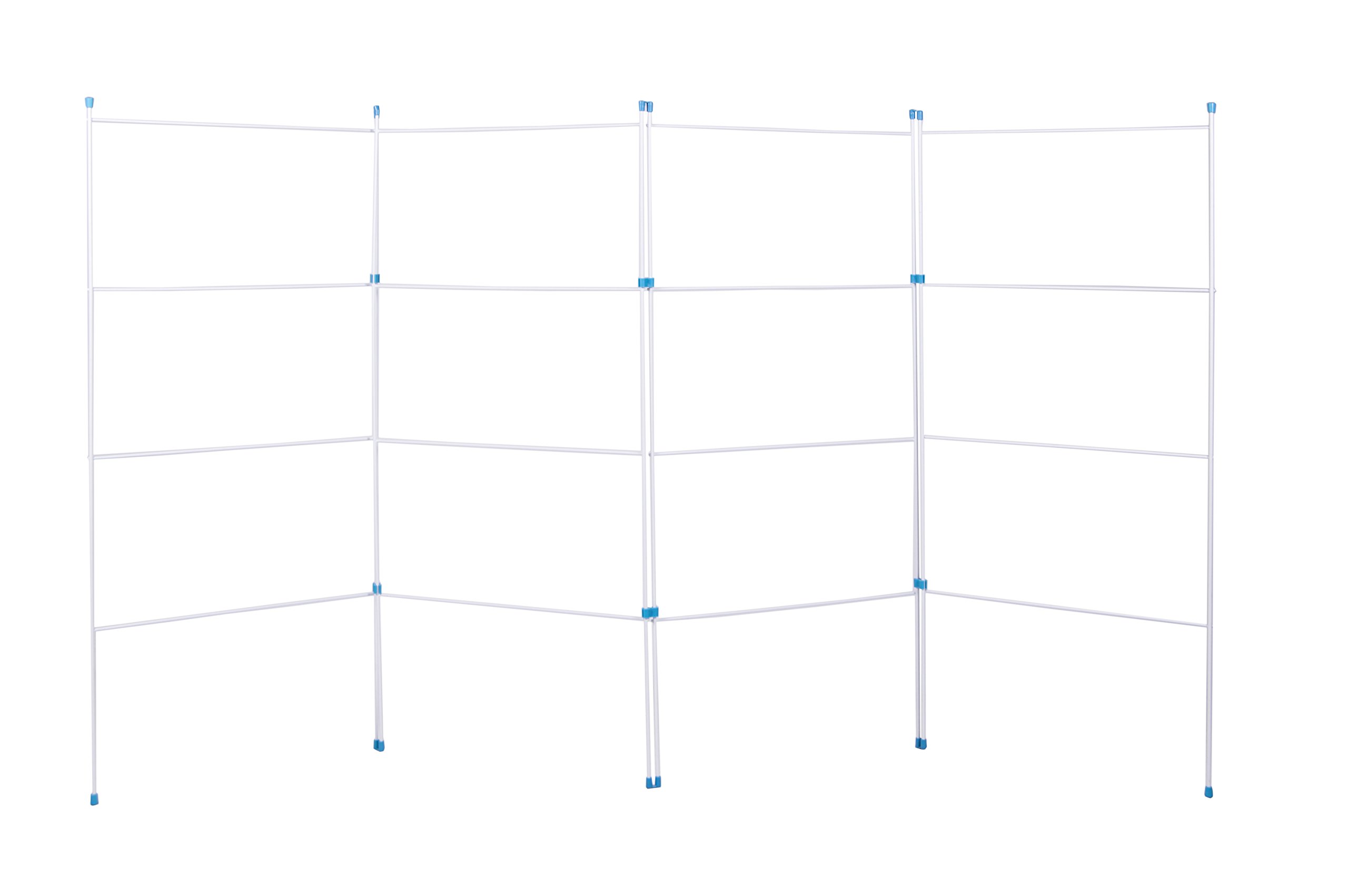 Clothes Drying Rack - Foldable 4 Fold Airer with Drying Space, Foldable Design, Indoor/Outdoor Use, White