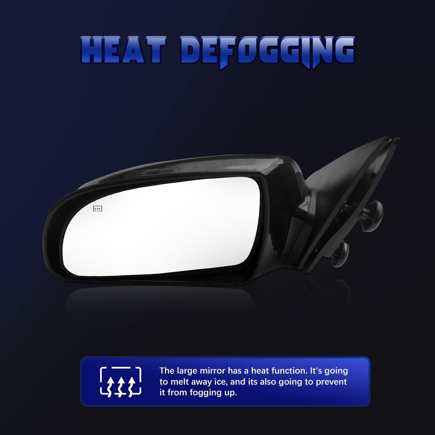 PZ Left Driver Side Mirror Fits Hyundai Sonata 2006,2007,2008,2009,2010 With Power Glass Manual folding Heated Black OEM Replacement Parts #876100A000