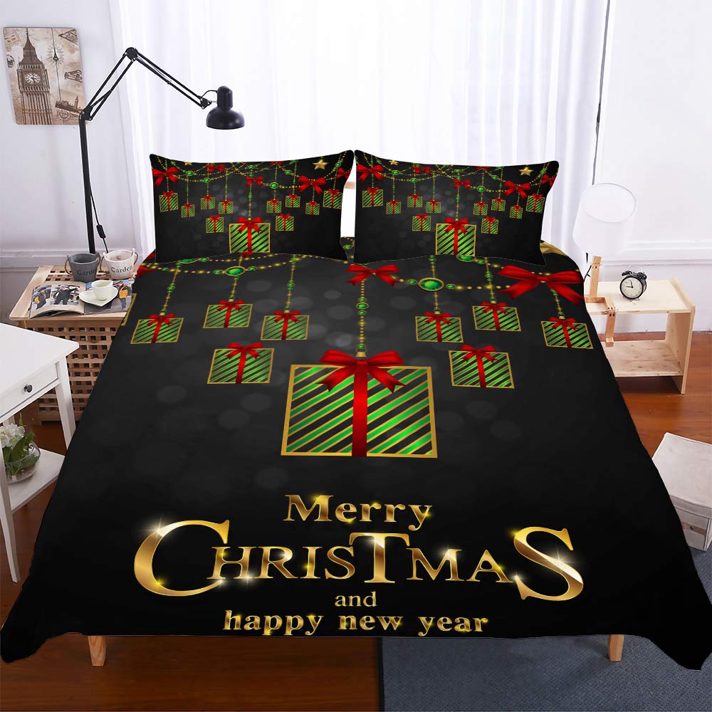 Cadeau ensemble de literie de Noël 3 pièces pour surprendre vos proches