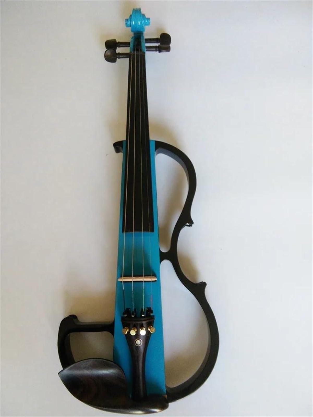 Erwachsenen geige Anfänger Komplett Handgefertigte Elektronische Violine 4/4(Blue)