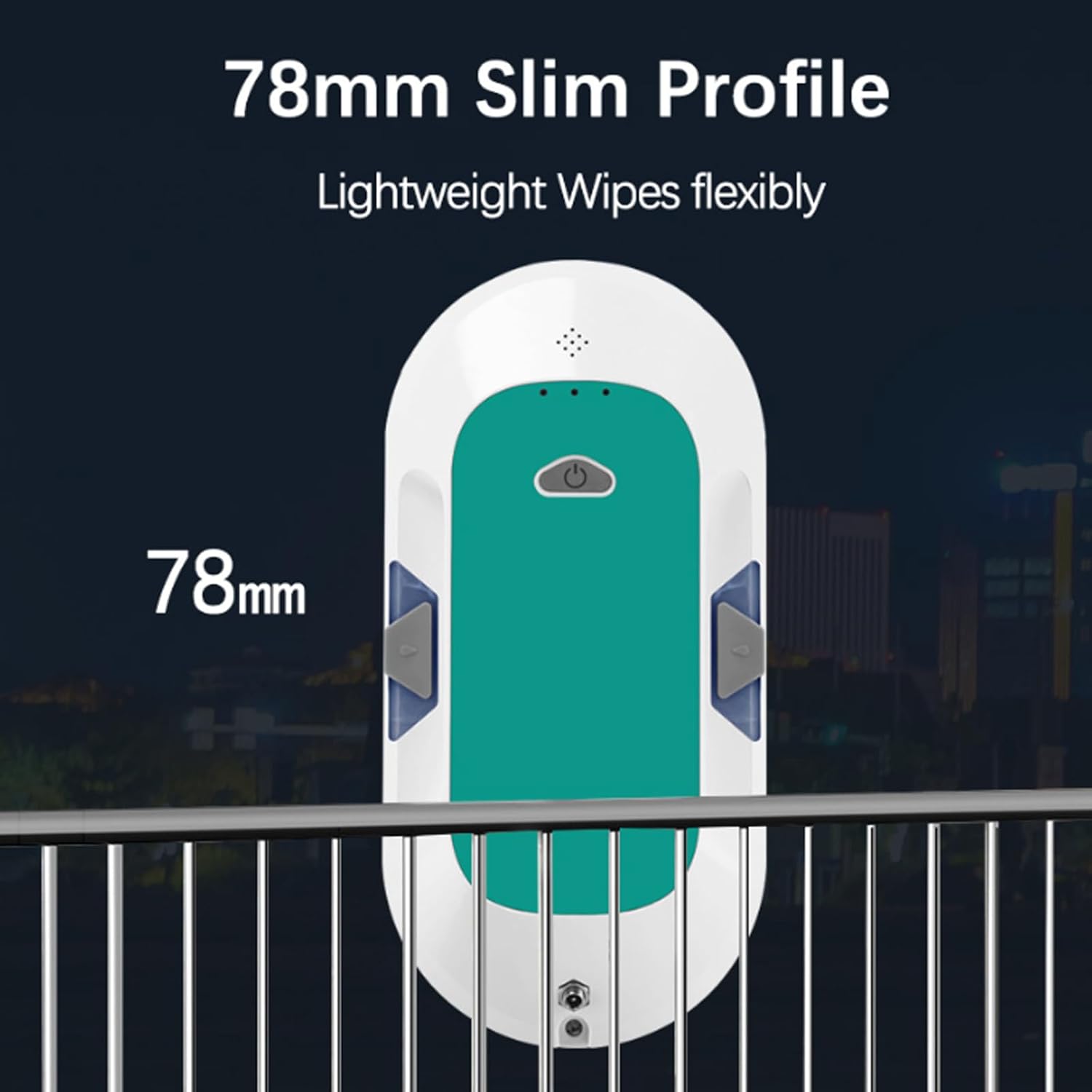 Automatic Window Cleaning Robot, High Altitude Glass Cleaner, Micron Sprinkler, Suitable for Cleaning Glass/Tiles, With Remote Control and Safety Rope