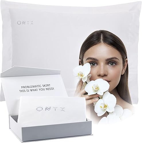 Miniatura 9 de ONYX Radiance - Funda de almohada terapéutica de zinc de alta calidad, funda de almohada antiacné de algodón de élite, calidad suave y transpirable,