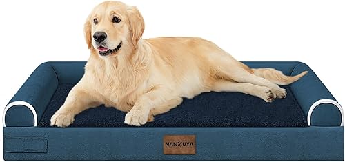 Miniatura 29 de Cama grande para perros ortopédica lavable: camas con almohada XL para perros grandes, sofá de espuma viscoelástica, impermeable, funda extraíble