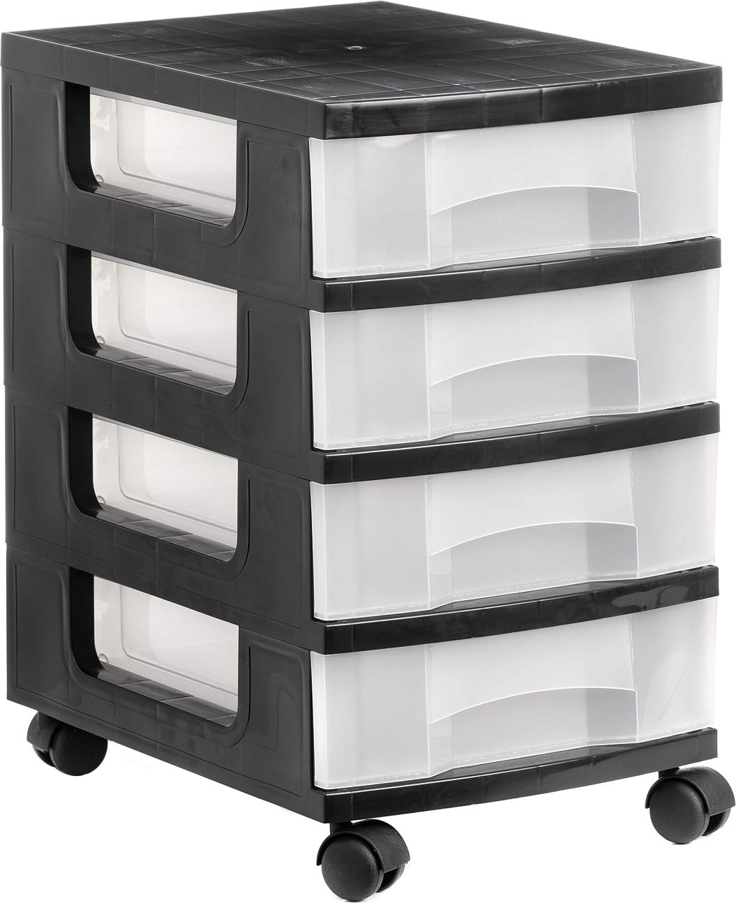Archivo 2000-1104R CS TL - Tour de rangement avec 4 tiroirs et roulettes.