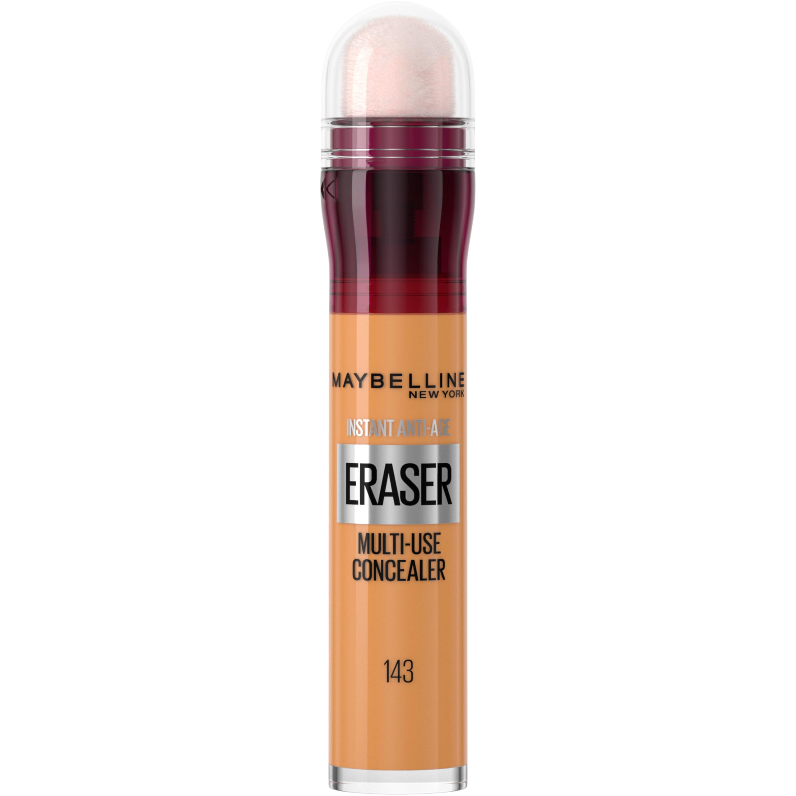 Maybelline Instant Age Rewind Instant Eraser Multi-Use Concealer, Crease-Resistant Coverage, Up to 12HR Moisturizing Wear, 143, 1 Count