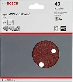Bosch Disco de Lixa Expert for Wood&Paint; 125mm G40