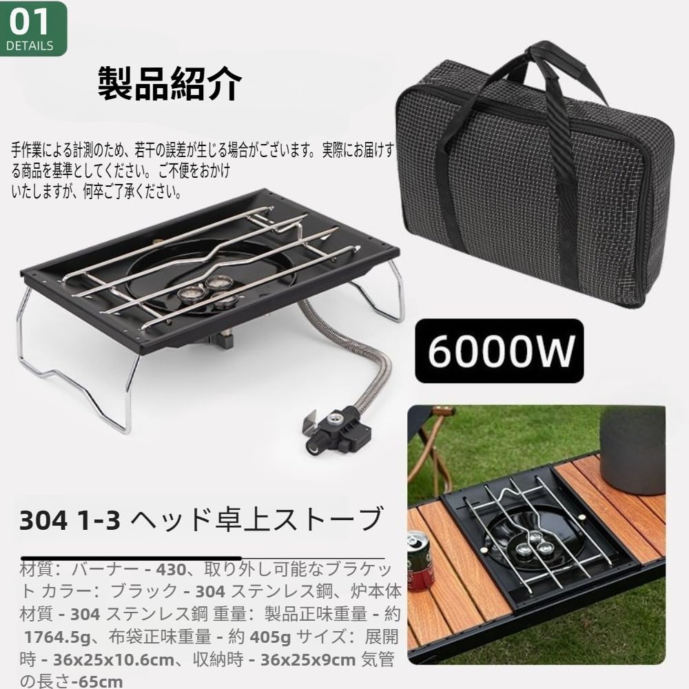 Amazon | Sandqvipaフラットバーナー IGT バーナー コンパクト