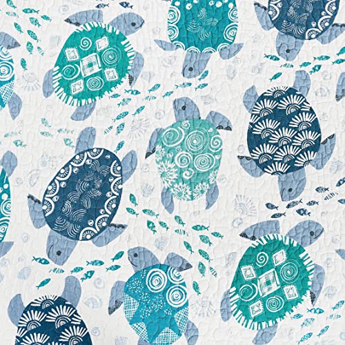 Set de 6 servilletas reversibles cuadradas 20 pulg azul miniatura 6