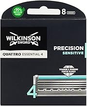 Wilkinson Sword Quattro Titanium Blade Replacement Cartridges Pack of 8