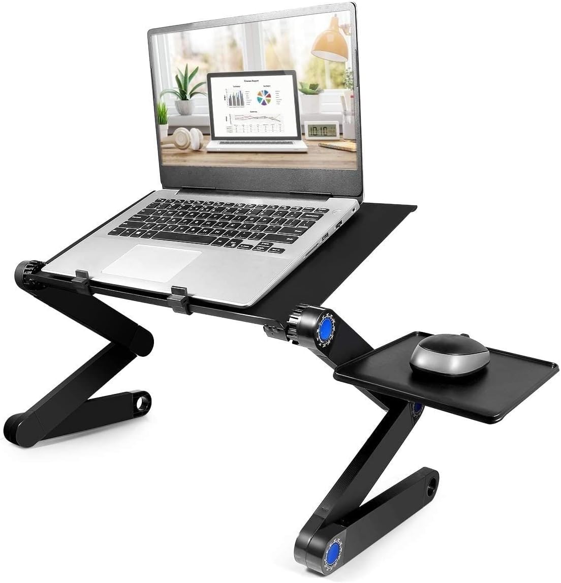 Amazon.co.jp ノートパソコンスタンド パソコンスタンド ポータブルラップトップのワークステーションノートブックスタンド大型の冷却