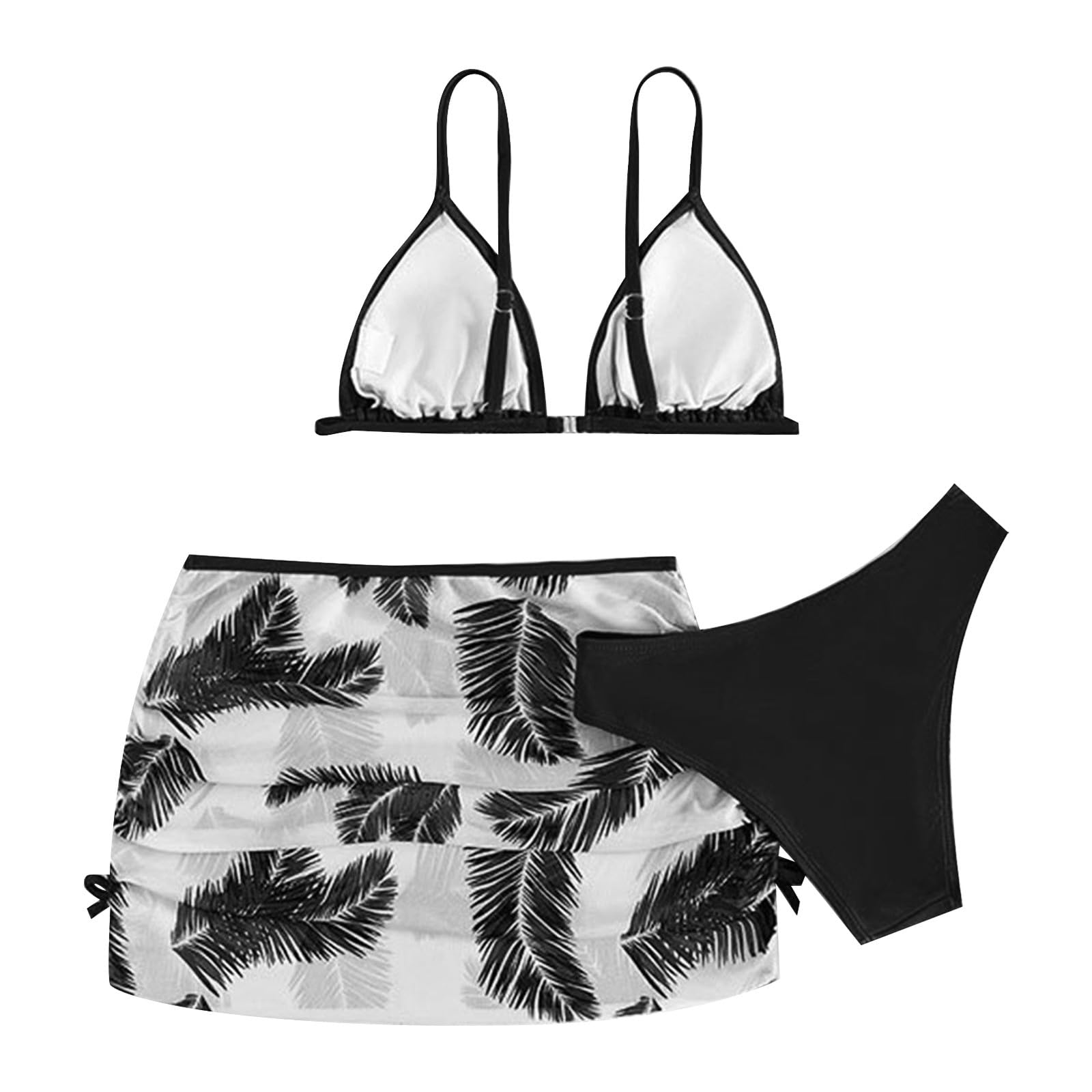 Costume da Bagno Bikini Due Pezzi per Ragazze con Copricostume in Rete, Anti-Rash per Adolescenti