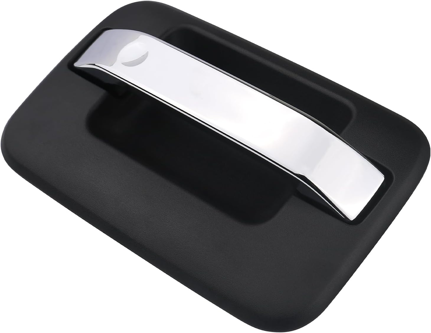 TQPONLY Outside Door Handle | Front or Rear Right Passenger Side Compatible with 2004-2014 Ford F150,2006-2014 Lincoln Mark LT Truck | Exterior Handle Outer Door Part (Chrome Lever and Texture Bezel)