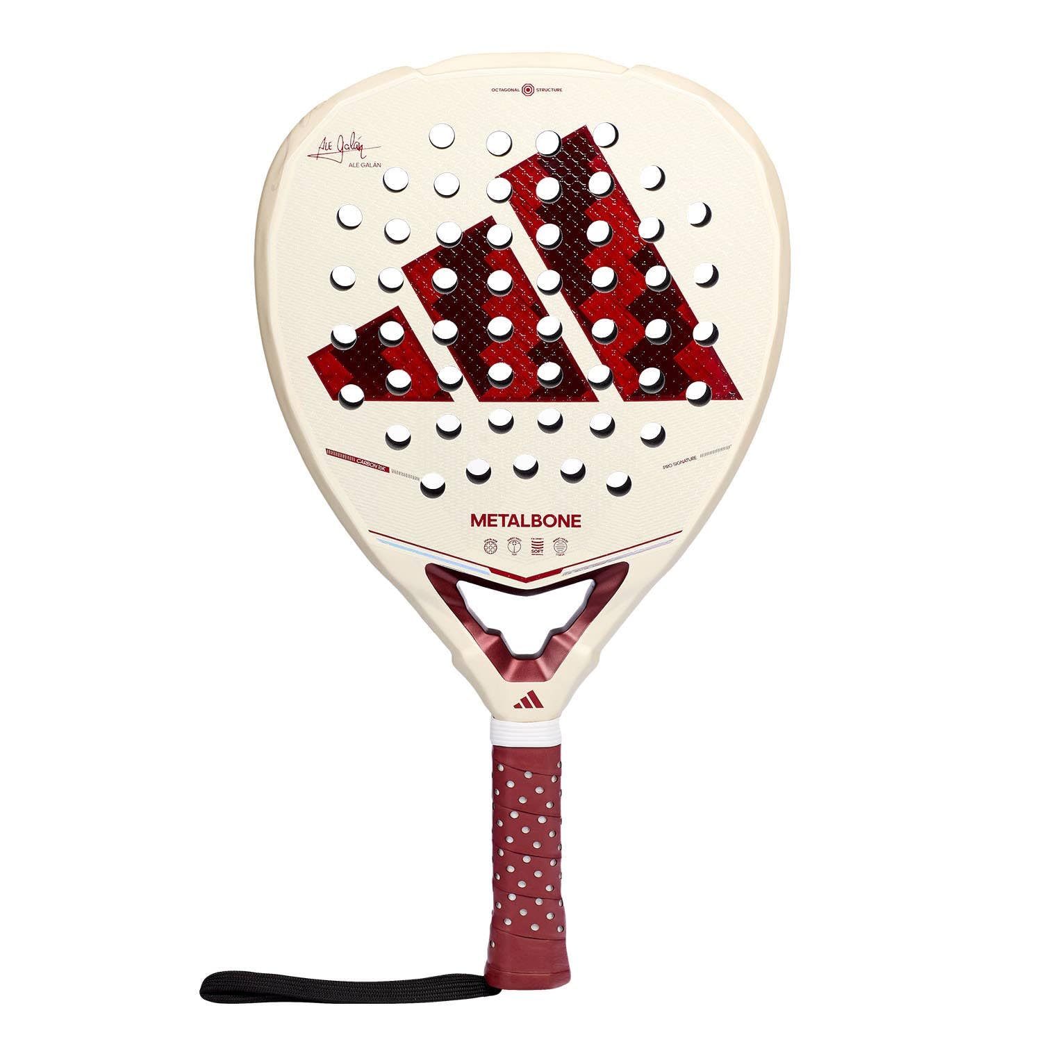 Adidas Metalbone Reserve 2026 Racchetta da paddle a forma di diamante, gomma EVA soft performance, fibra di carbonio alluminzed 16 k