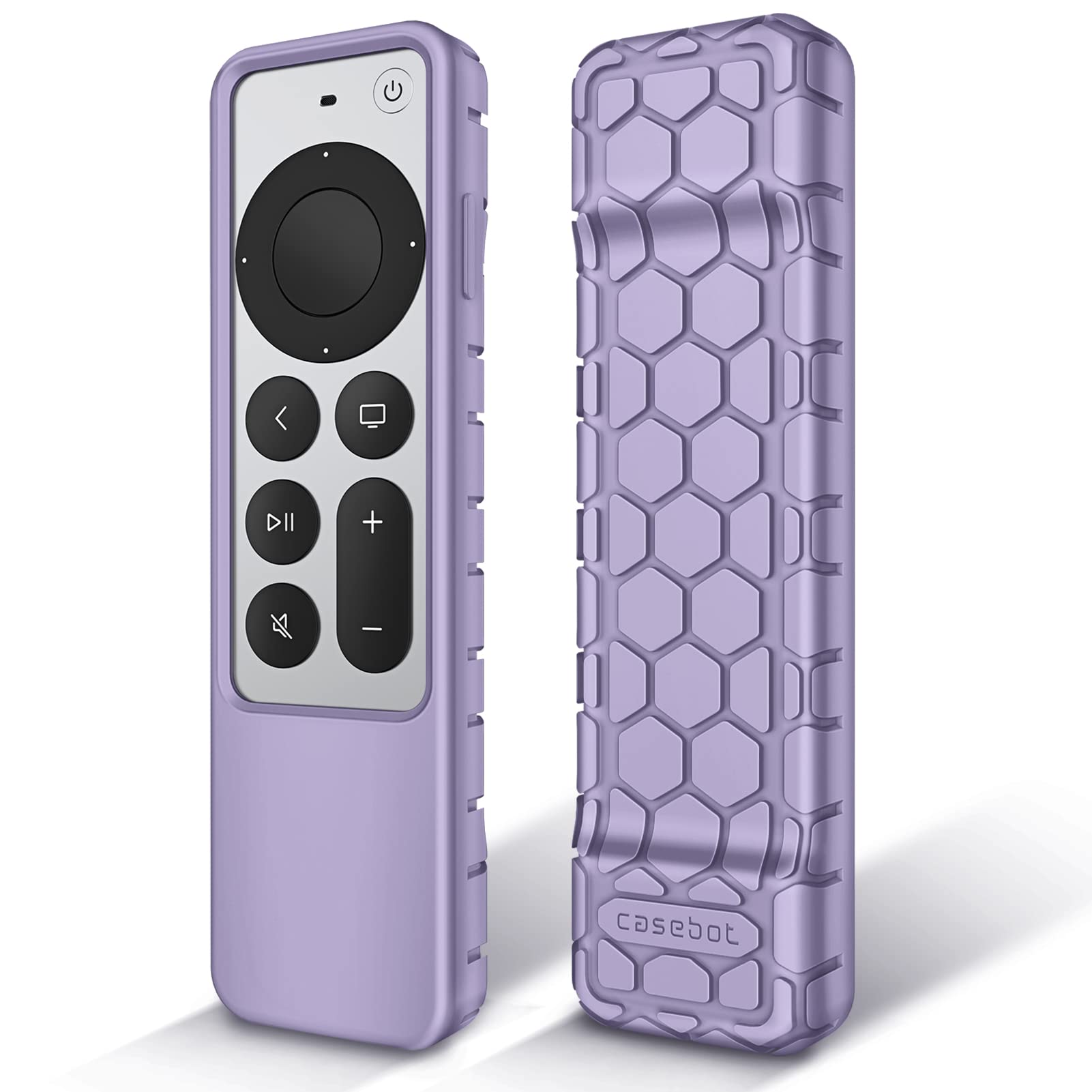 Fintie Protective Case for Apple TV Siri Remote 2021 2022 - Honey Comb Lightweight Anti Slip Shockproof Silicone Cover for Apple TV 4K / HD Siri