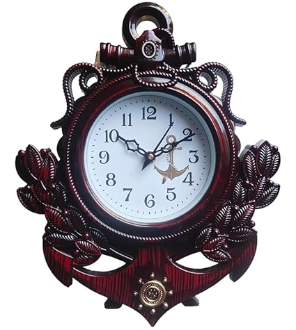 IRU Creation Present Analog Wall Clock with Glass for Living Room || Badroom || Shop || Office || Home D cor || 27 cm X 27 cm_Design-122 (Multi)