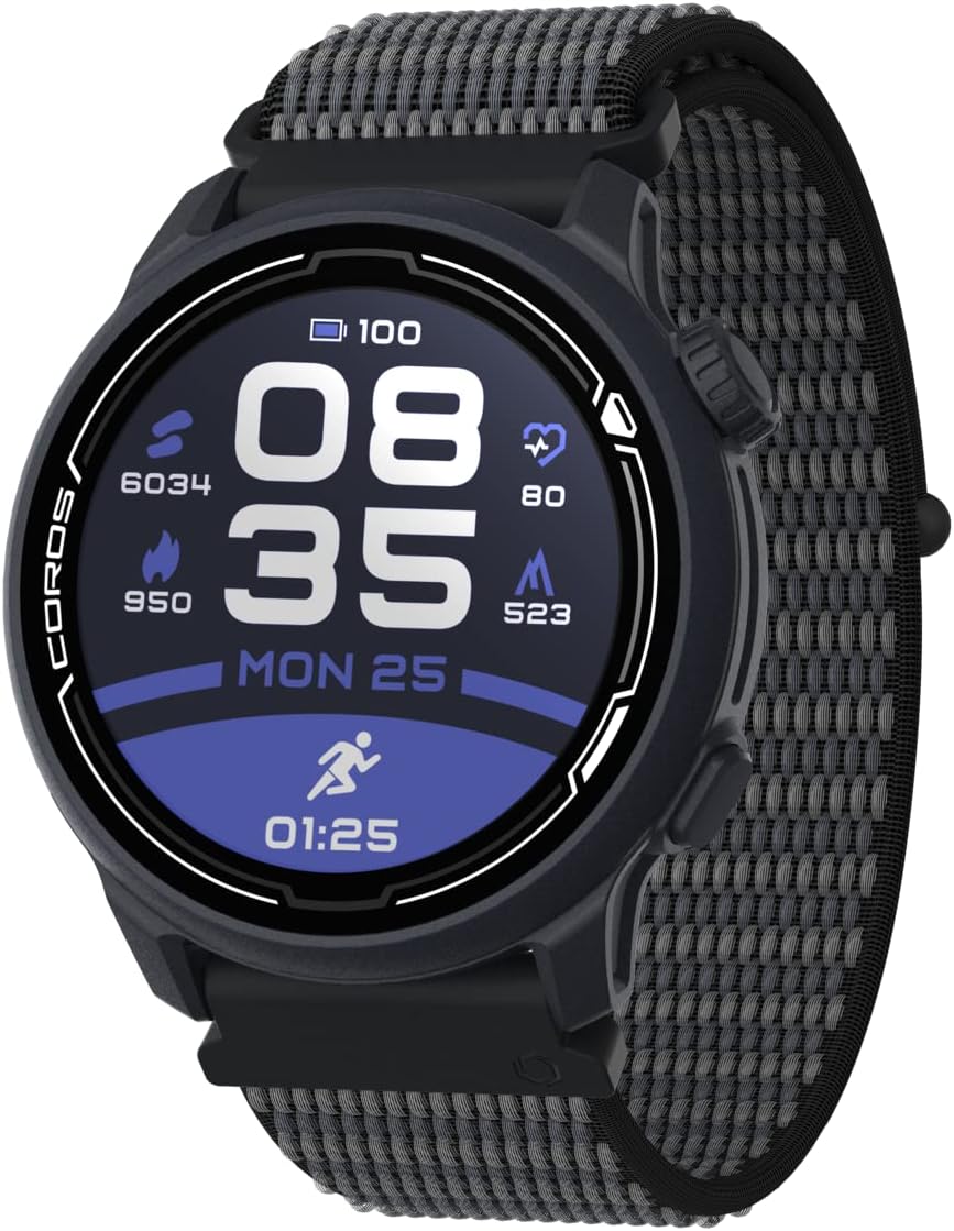 COROS PACE 2 Sport Watch GPS Cardiofrequenzimetro, batteria a lunga durata 20 giorni, barometro, leggero, Strava, piano di allenamento, navigazione, traccia del sonno, nuoto, bicicletta, corsa, forza