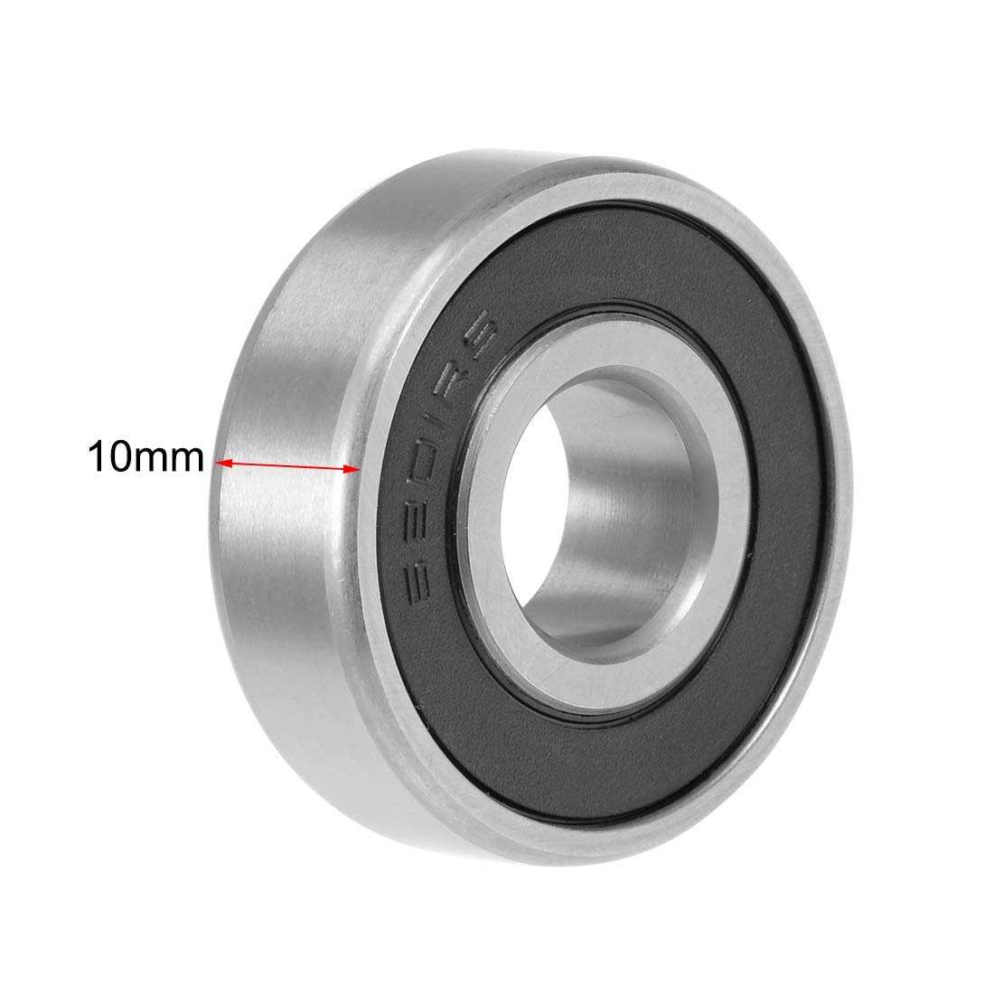 SOURCING MAP Roulement à Billes à Gorge Profonde S6306-2RS Inox Acier