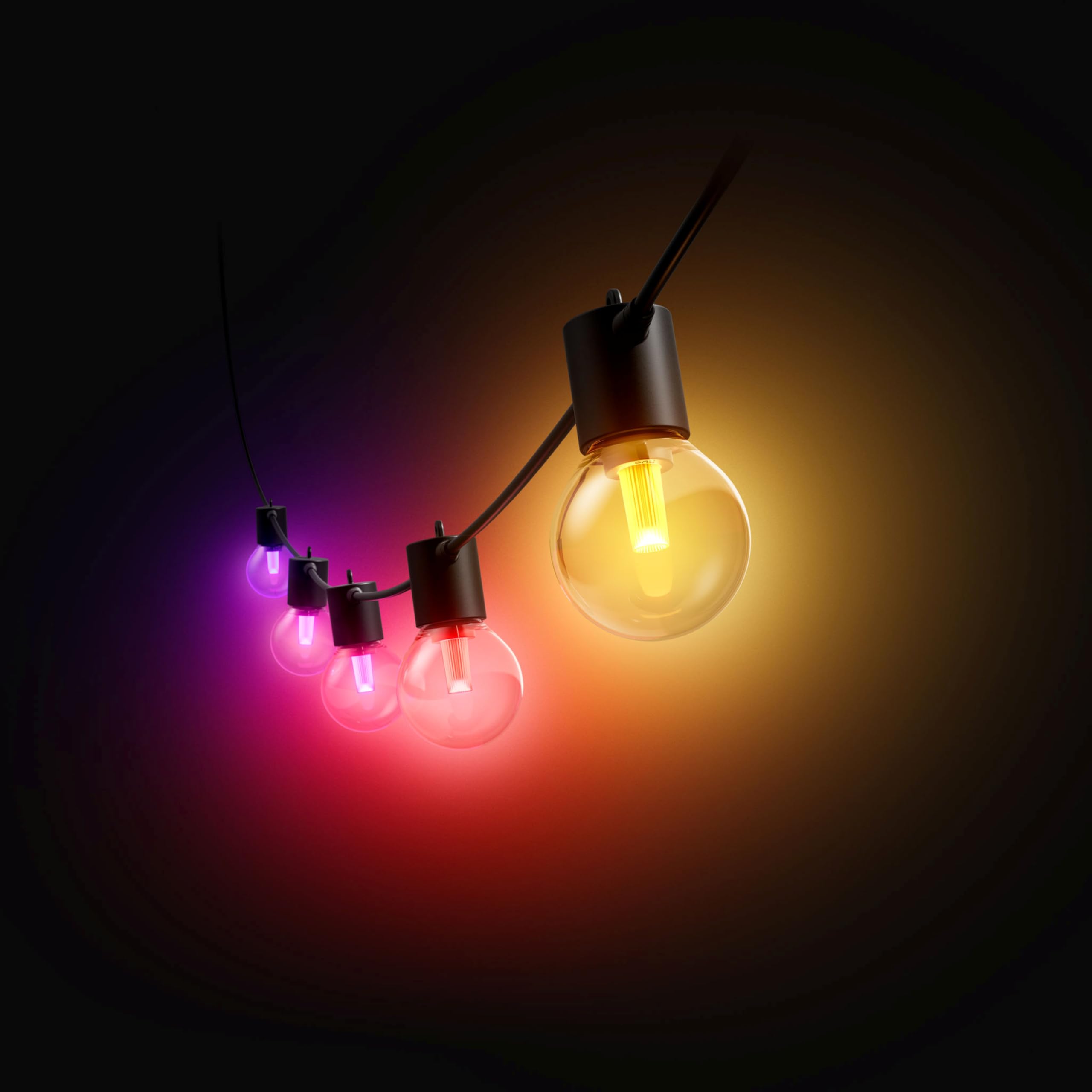 Philips Hue Festavia Guirlande de lumière Ampoules Globe - 14 Mètres