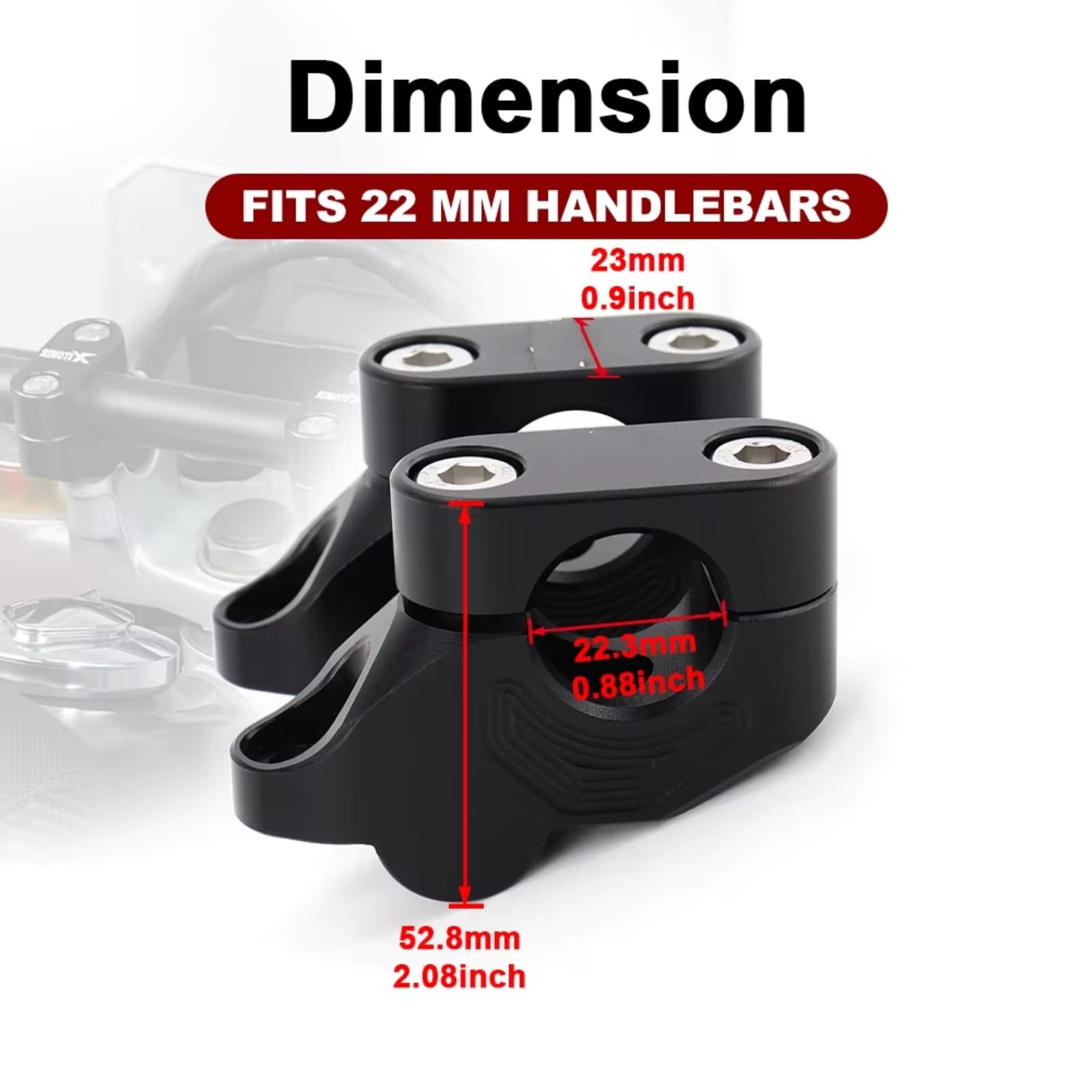 Riser Manillar Compatible con CRF250F 2019-2025