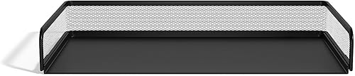 Miniatura 4 de Staples TRU RED - Bandeja apilable de metal con carga lateral, color negro mate, paquete de 2 (TR57564-CCVS)