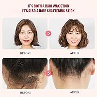Vista 4 de Barra de cera para el cabello en barra de cera para el cabello de larga duración, barra de cera para mujer, cera de peinado no grasa, palo de pomada