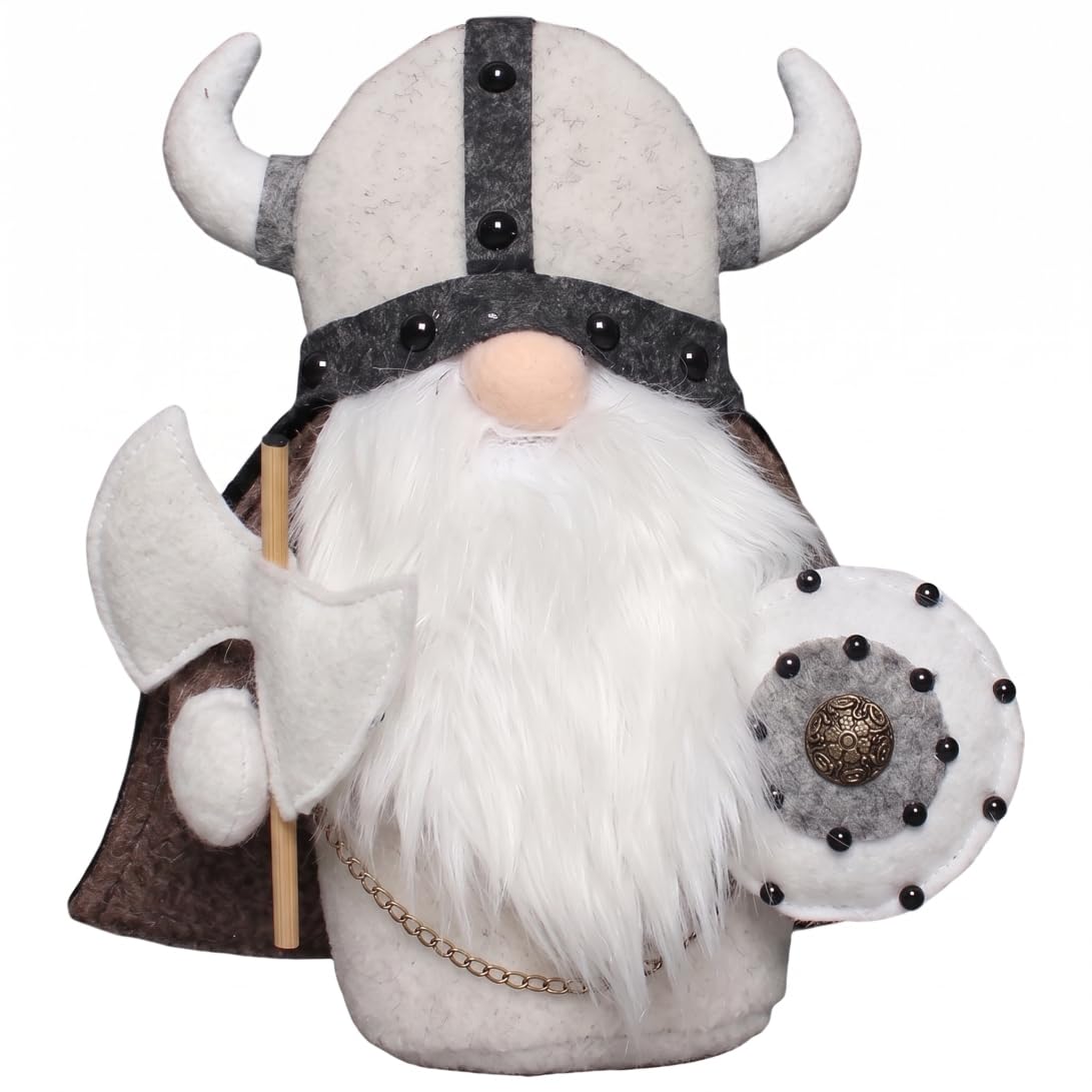 Bemonew Viking Gnome 1 Plush Halloween Gnome White Std