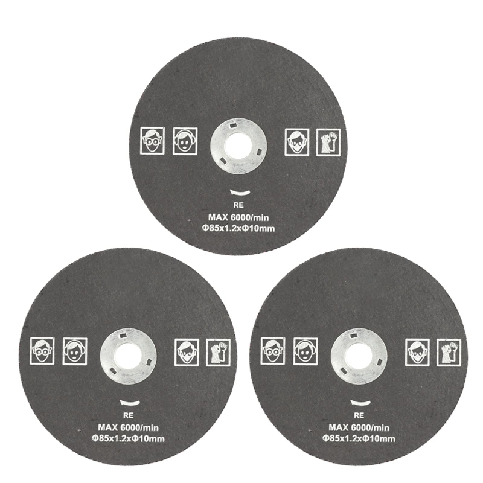 Brzeszczoty do pił tarczowych HSS 85 mm cięcia drewna i metalu 3 szt. 85x15 5 85x10 zestaw tarcz elektronarzędzi(3PCS 85x10 Metal)