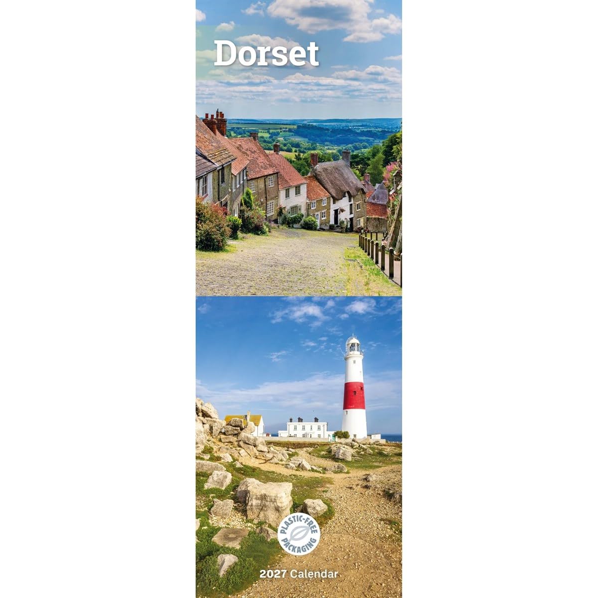 Carousel Worldwide Dorset 2027 Slim Wall Calendar, 12-Month Calendar, Coastal & Countryside Photography