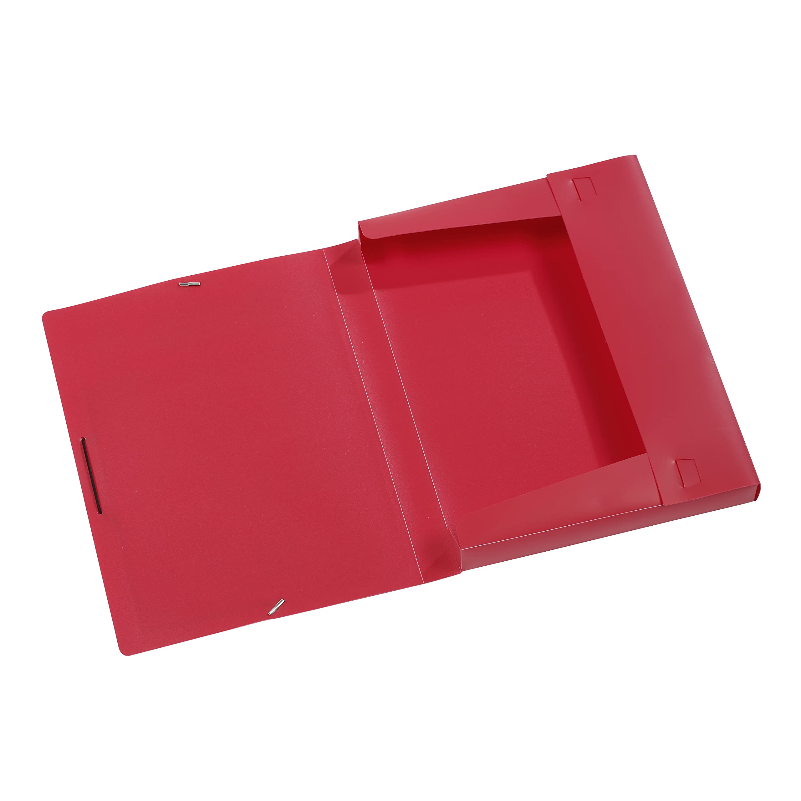 Viquel - Cartellina personalizzabile A4, dorso 3 cm, con chiusura elastica, colore: Rosso