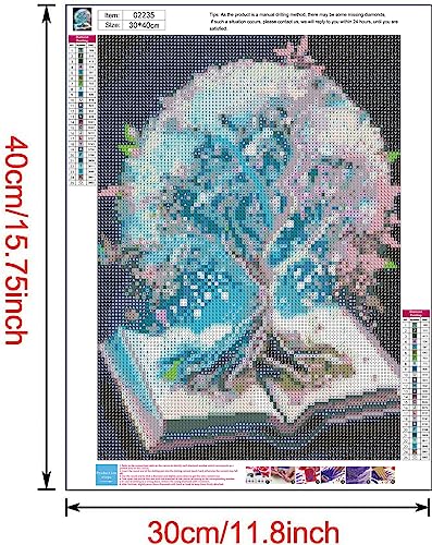JPHYLL DIY 5D Diamond Painting Kits for Adults Diamond Art White Tree of Life Diamond Painting Full Drill Crystal Rhinestone Embroidery Craft Kits for Home Wall Decor Gifts 12X16Inch - Image 2