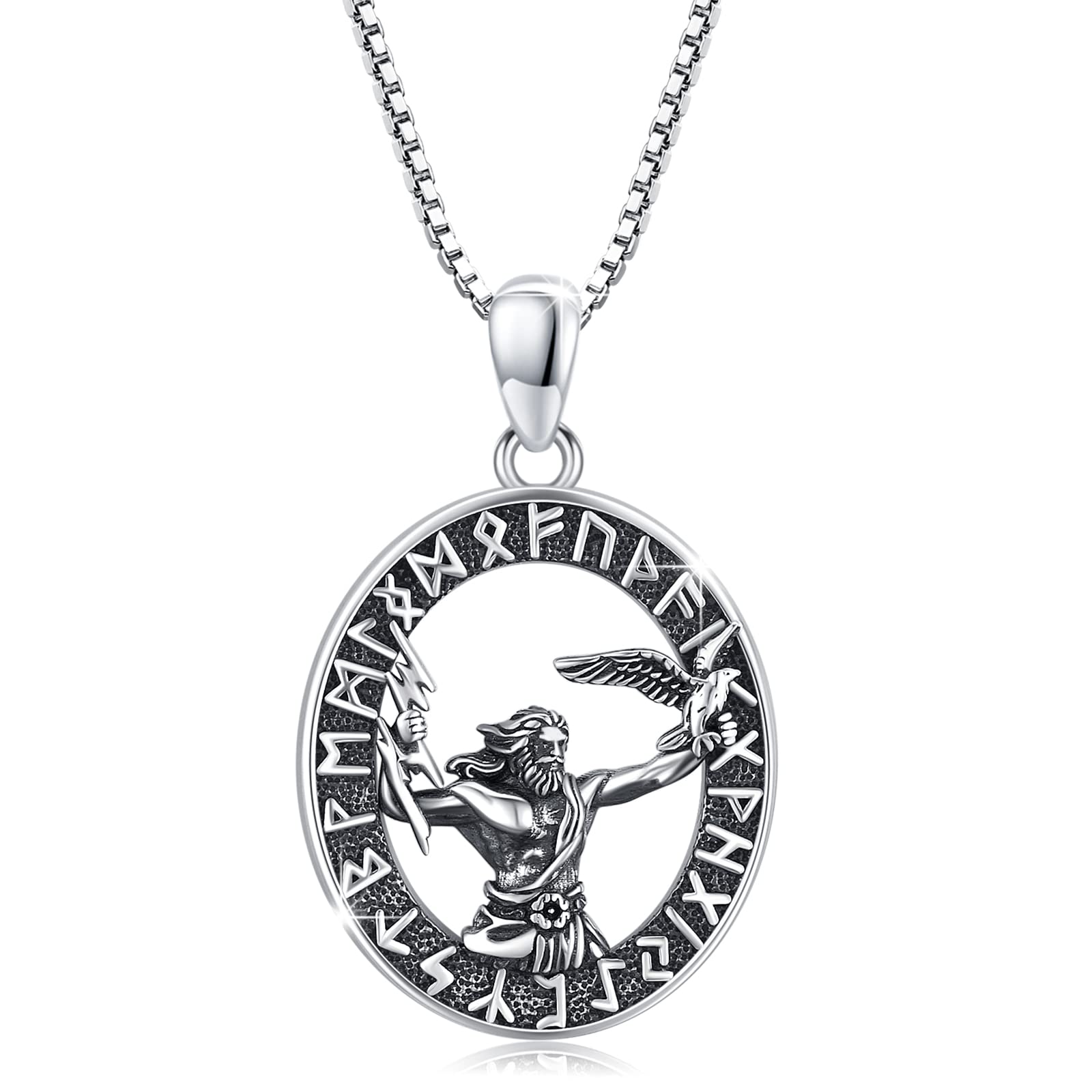 Collier Chaîne Dieu Grec Ares Argent 925 - Amulette Mythologie Protection Homme