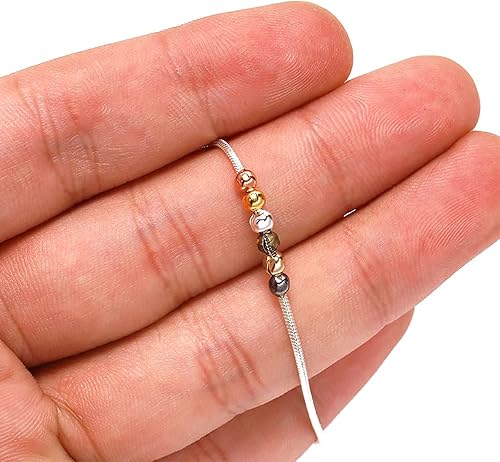 Miniatura 6 de 200 cuentas de crimpado de 0.12 pulgadas (0.118 in) de cobre dorado medio redondo, material de cuentas de crimpado abierto para fabricación de joyas