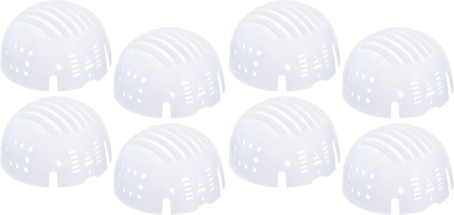 uxcell 4Pcs Bump Cap Insert, PE Lined Baseball Hard Hat Inserts, Lightweight Universal Bump Cap for Head Protection (White) (Pack of 2)