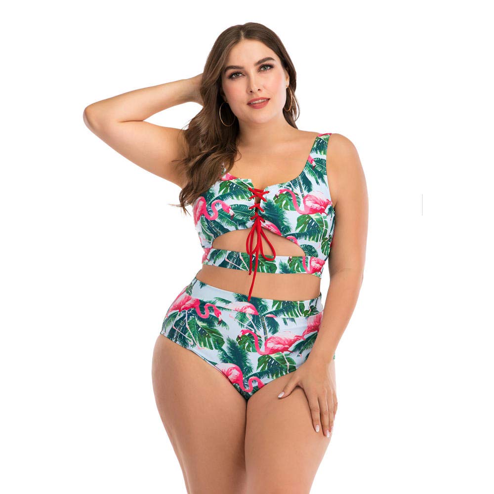 Elegancka i amerykańska odzież surfingowa bez rękawów, krem przeciwsłoneczny damski, moda kąpielowa, hot spring strój do nurkowania, kostium kąpielowy (zielony XL)
