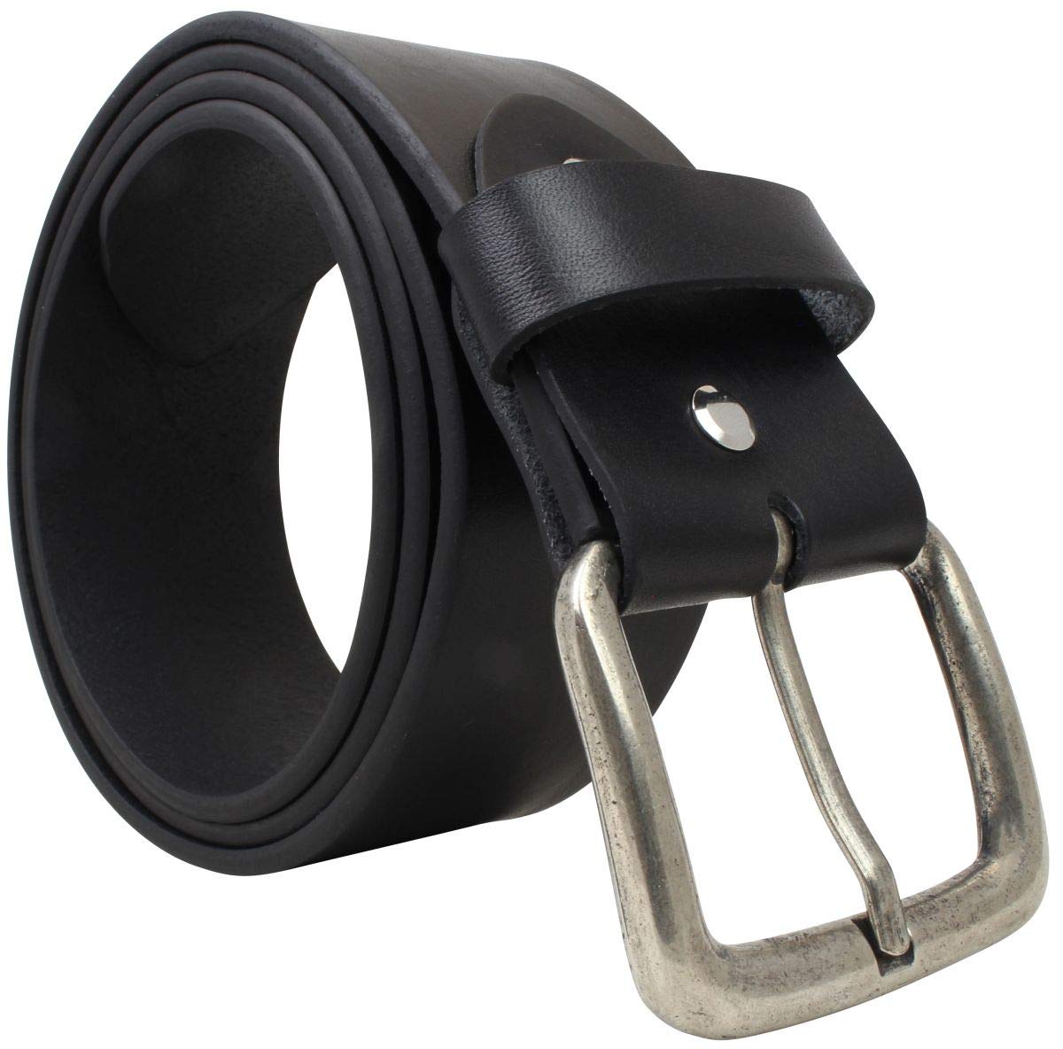 Jeansgürtel aus Vollrindleder 5 cm | Leder-Gürtel für Damen Herren 50mm | Breiter Ledergürtel aus echtem Leder