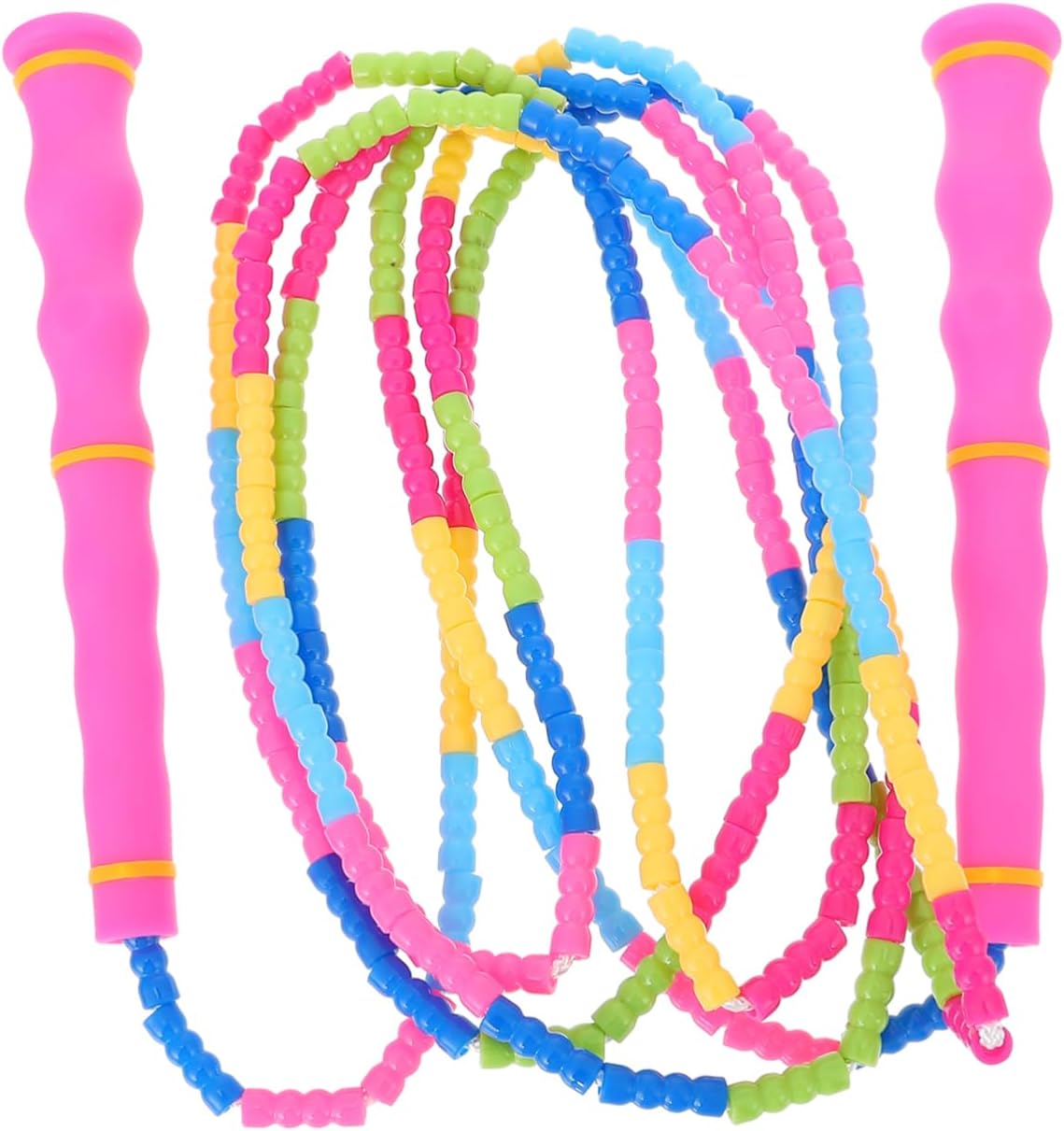 1Pc Outdoor Fitness Jumping Rope Beaded Skipping Rope for Sports Training Comfortable Non Slip Handle for Cardio Exercise Balance Practice for Adults