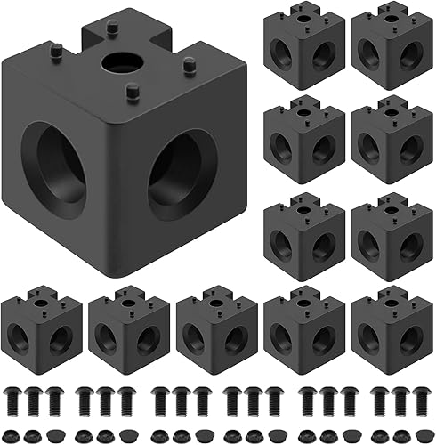 Miniatura 256 de 10 unids 2020 placa de extrusión de aluminio conector esquina L soporte 8020 V ranura hardware ranura T accesorios con tuercas en T y tornillos